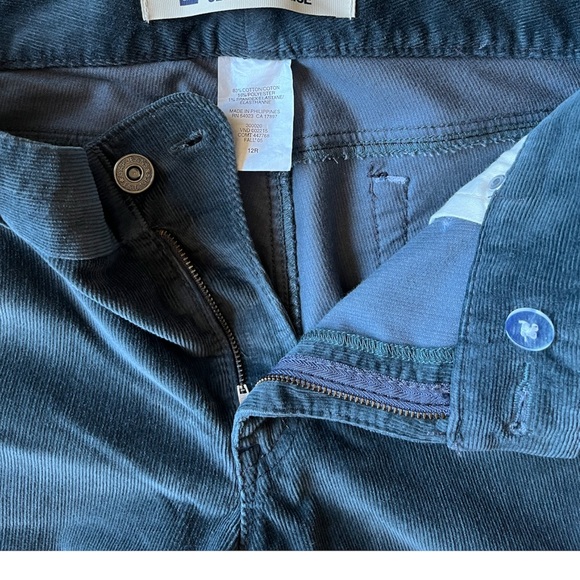 Gap Vintage Straight Ultra Low Rise Cords Teal Blue - Picture 7 of 12